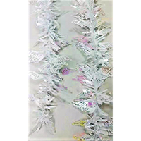 150mm x 2M Christmas Snow White Angel Wing Tinsel, Brand New